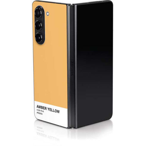 Amber Yellow Galaxy Z Fold5 5G Skin